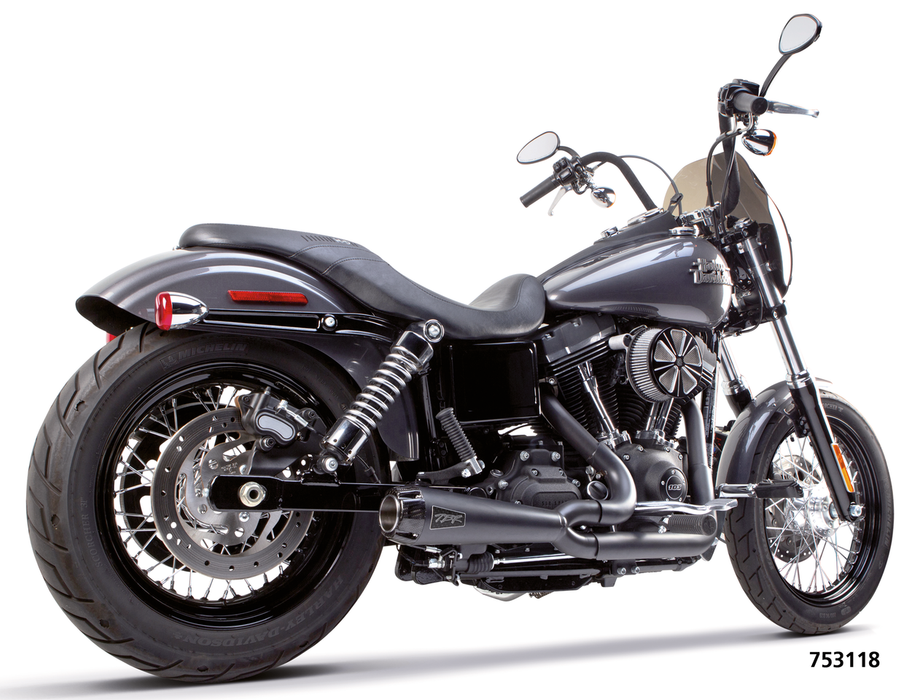 2Bros FXD06-17 2-1 SS CF Race Exhaust Bk