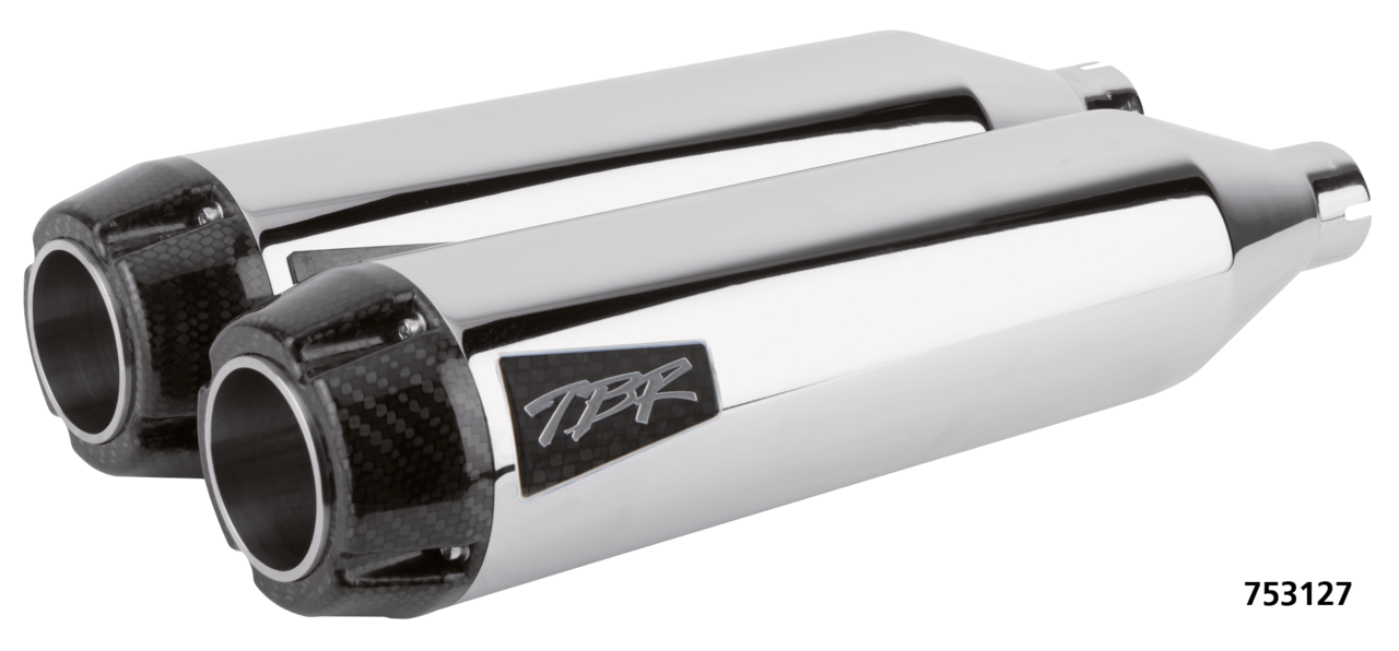 2Bros ST07-17 Short Slipons chrome