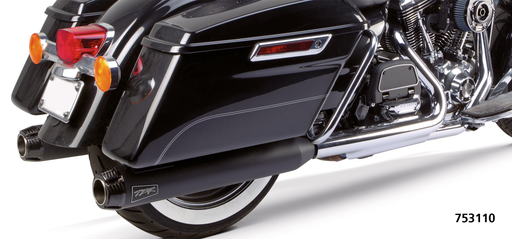 2Bros FLH/T95-16 Dual Slip Ons Carbon BL