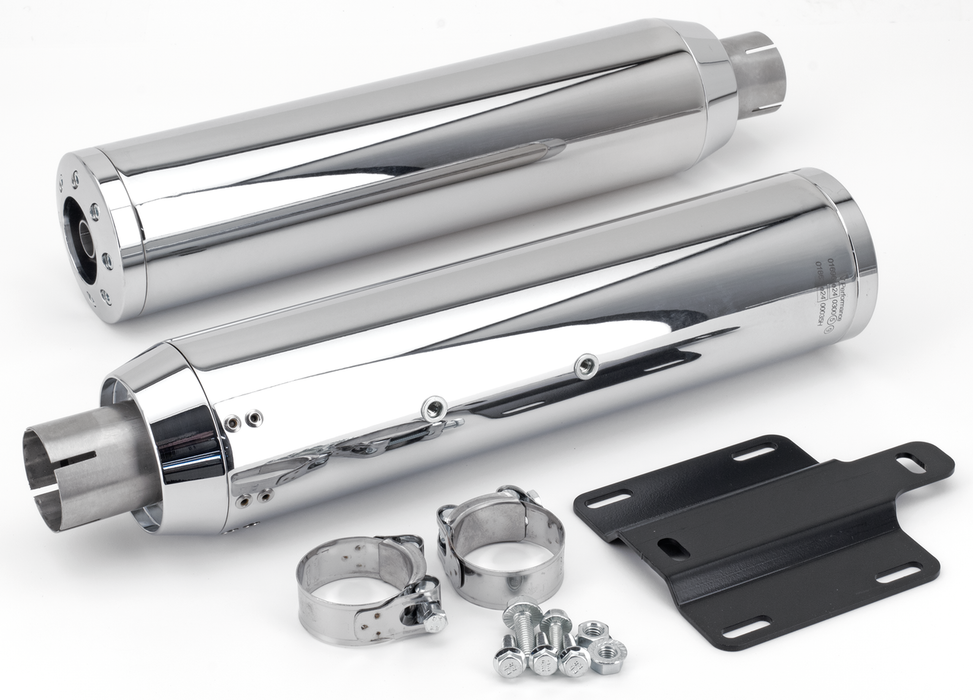 Twin Chr mufflers 90mm CHUBBY ISC15-21