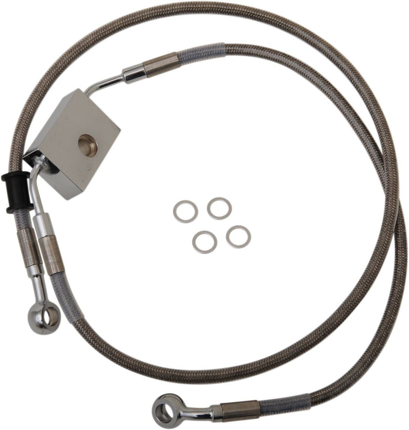 Drag Specialties Frt Brake Line Xl Ss +10 - Part #17415296 - Hogparts UK