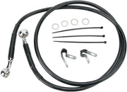 Drag Specialties Front Brake Line Black Vinyl Coated Stainless Steel - Part #17412544 - Hogparts UK