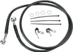 Drag Specialties Front Brake Line Black Vinyl Coated Stainless Steel - Part #17412544 - Hogparts UK