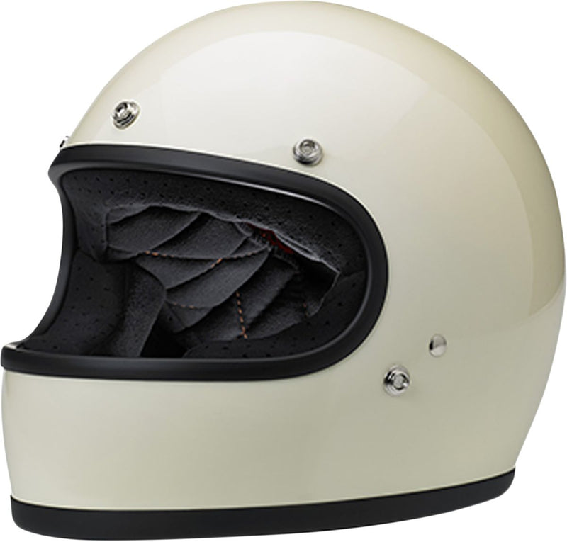 Biltwell Gringo Gloss Vintage White Helmet #1002-102-104