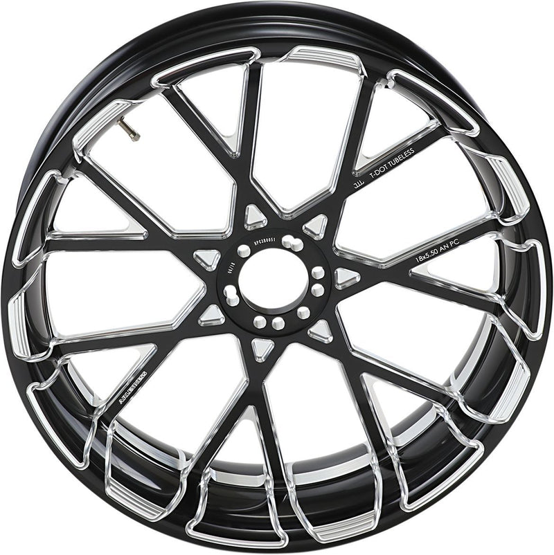Arlen Ness Procross Forged Billet Rim - Each, 6061-T6 Aluminum - Anodized / Black / Machined for Harley-Davidson Touring, Softail, Sportster & Dyna 1935-2025
