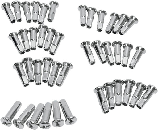 Drag Specialties Nipple Set 0.965" Stainless Steel - Part #DS380107 - Hogparts UK