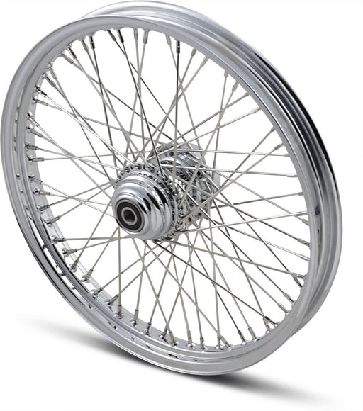 Drag Specialties Front Wheel 21X2.15 Single-Disc 60-Spoke Chrome - Part #02030050 - Hogparts UK