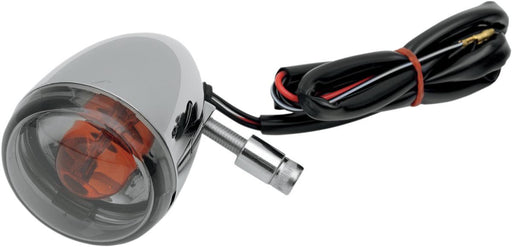 Drag Specialties Turn Signal Kit Front Oem Deuce-Style Smoke Lens Chrome - Part #20200393 - Hogparts UK