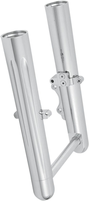Arlen Ness Fork Legs Hot Legs Deep Cut Single Disc Black - Part #04110024