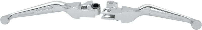 Drag Specialties Lever Set Slotted Wide Blade Chrome - Part #06100141 - Hogparts UK