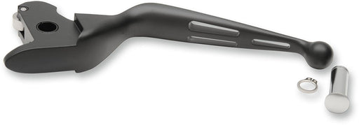 Drag Specialties Clutch Lever Slotted Wide Blade Matt Black - Part #06130943 - Hogparts UK