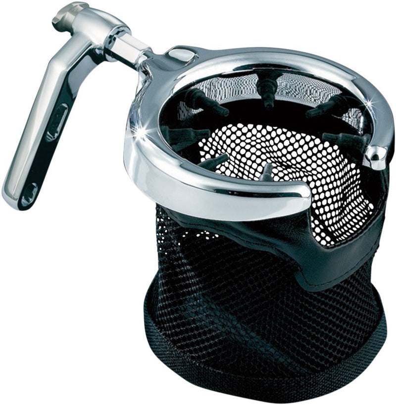 Kuryakyn Universal Drink Holder with Basket #1462