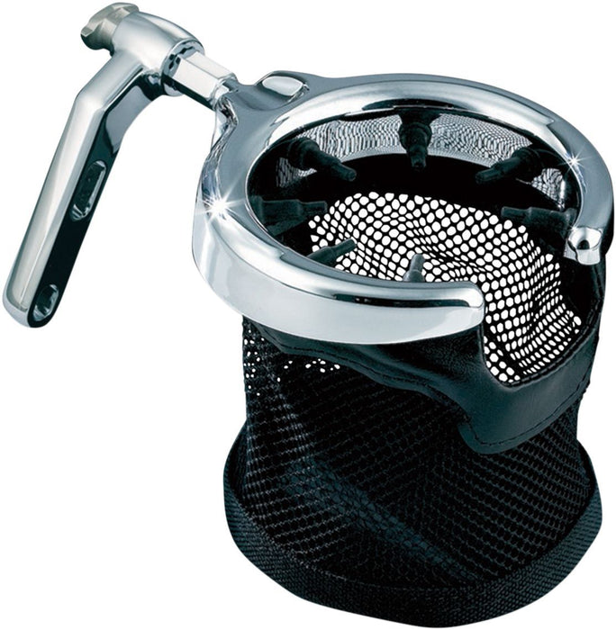 Kuryakyn Universal Drink Holder with Basket #1462