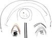 BURLY BRAND CABLE KIT 16" BRAIDED STAINLESS STEEL HANDLEBAR W/O ABS - 06100716 - Hogparts UK