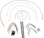 BURLY BRAND CABLE KIT 18" BRAIDED STAINLESS STEEL HANDLEBAR W/O ABS - 06100719 - Hogparts UK