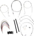 BURLY BRAND CABLE KIT 16" BRAIDED STAINLESS STEEL HANDLEBAR W/O ABS - 06100729 - Hogparts UK