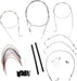 BURLY BRAND CABLE KIT 18" BRAIDED STAINLESS STEEL HANDLEBAR W/O ABS - 06100730 - Hogparts UK