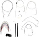BURLY BRAND CABLE KIT 16" BRAIDED STAINLESS STEEL HANDLEBAR W/O ABS - 06100735 - Hogparts UK