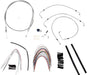 BURLY BRAND CABLE KIT 14" BRAIDED STAINLESS STEEL HANDLEBAR W/O ABS - 06100743 - Hogparts UK