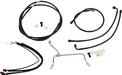 BURLY BRAND CABLE KIT 13" BLACK VINYL STAINLESS HANDLEBAR W/O ABS - 06100814 - Hogparts UK