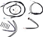 BURLY BRAND CABLE KIT 12" BLACK VINYL STAINLESS STEEL HANDLEBAR W/O ABS - 06101656 - Hogparts UK