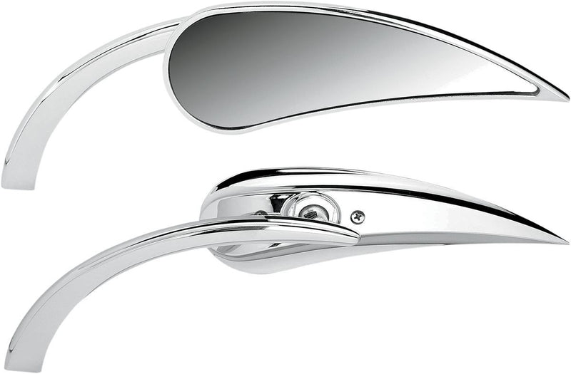 Arlen Ness Micro-mirror - Each, Side View - Chrome / Silver