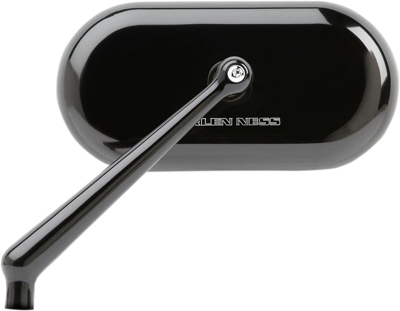Arlen Ness Forged Oval Mirror - Side View, Aluminum, Each - Anodized / Black