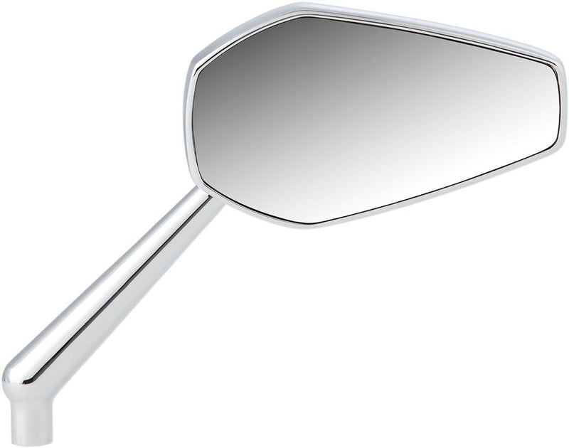 Arlen Ness Mini Stocker Forged Mirror - Each, Aluminum, Side View - Chrome / Silver