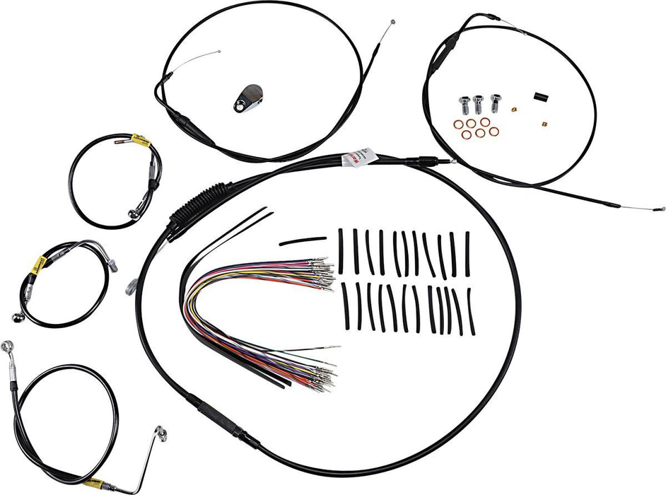 Burly Brand Control Kit for Early Touring Bikes with Bagger Bar Handlebars #B30-1290