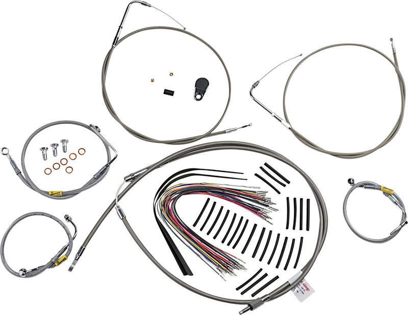 Burly Brand Control Kit for Early Touring Bikes with Bagger Bar Handlebars #B30-1293