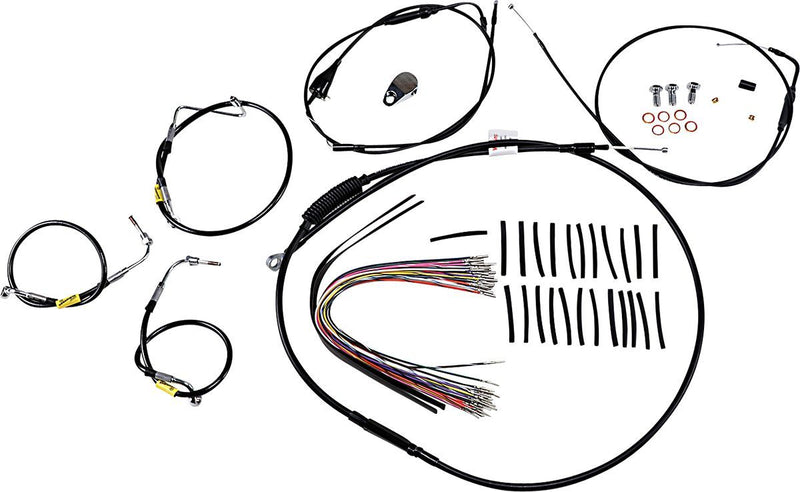 Burly Brand Control Kit for Early Touring Bikes with Bagger Bar Handlebars #B30-1294