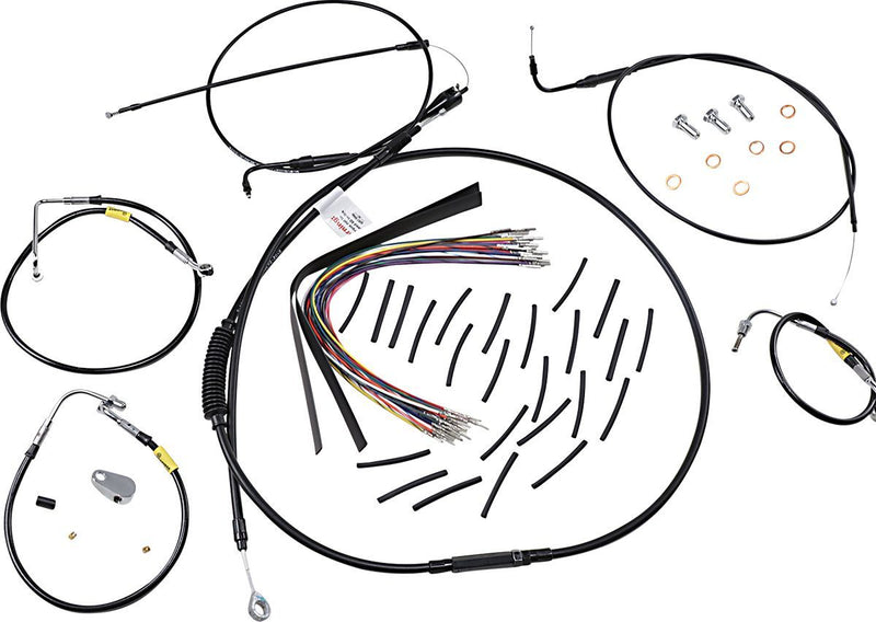 Burly Brand Control Kit for Early Touring Bikes with Bagger Bar Handlebars #B30-1295