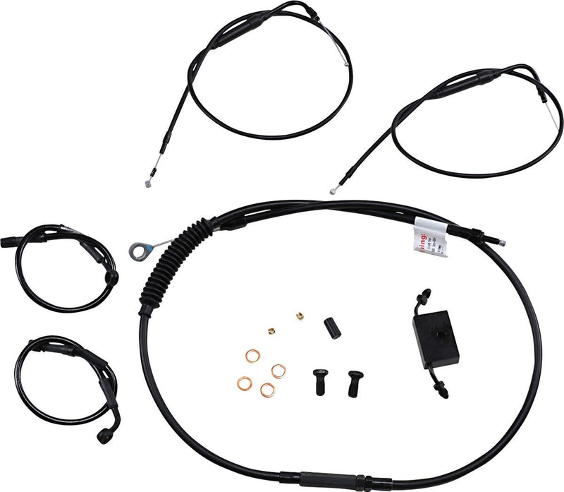 Burly Brand Extended Handlebar Cable and Brake Line Kit for Sportsters with ABS #B30-1270