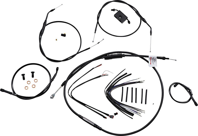 Burly Brand Extended Handlebar Cable and Brake Line Kit for Sportsters with ABS #B30-1230