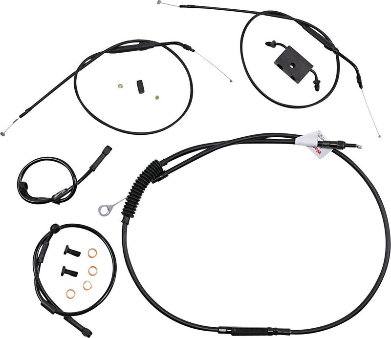 Burly Brand Extended Handlebar Cable and Brake Line Kit for Sportsters with ABS #B30-1271