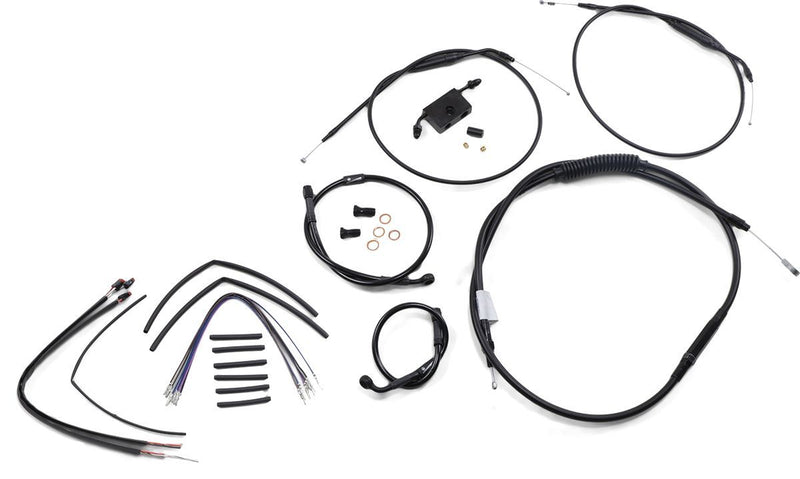 Burly Brand Extended Handlebar Cable and Brake Line Kit for Sportsters with ABS #B30-1266