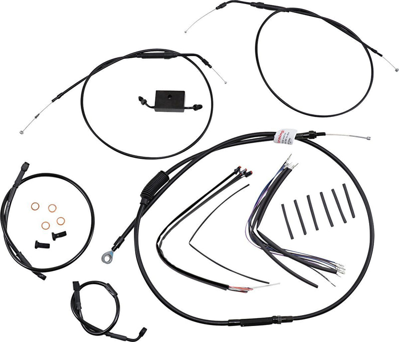 Burly Brand Extended Handlebar Cable and Brake Line Kit for Sportsters with ABS #B30-1267