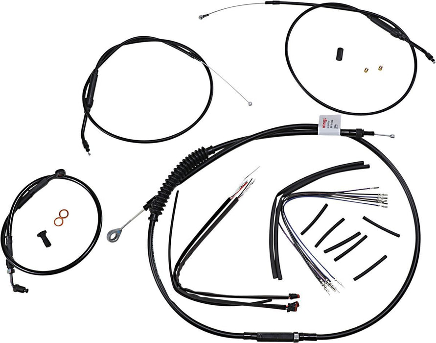 Burly Brand Extended Handlebar Cable and Brake Line Kit for Sportsters with ABS #B30-1268