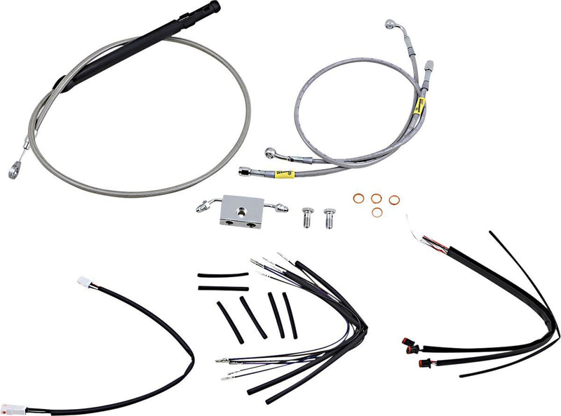 Burly Brand Handlebar Cable and Brake Line Kit for Burly Ape Handlebars #B30-1243