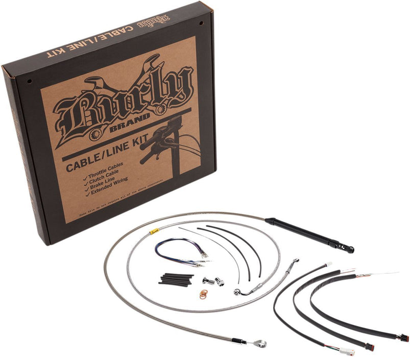 Burly Brand Handlebar Cable and Brake Line Kit for Burly Ape Handlebars #B30-1251