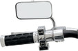 Drag Specialties Mirror Rectangular 2"X4.25" W/ Adjustable Stem Chrome - Part #DS302083 - Hogparts UK