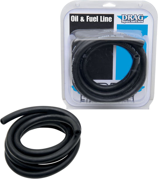 Drag Specialties Oil Line Black Rubber 3/8" 8' - Part #07110195 - Hogparts UK