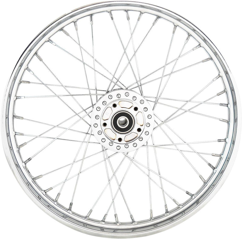 Drag Specialties Wheel 40 Spoke 21" X 2.15" Front Chrome - Part #02030628 - Hogparts UK