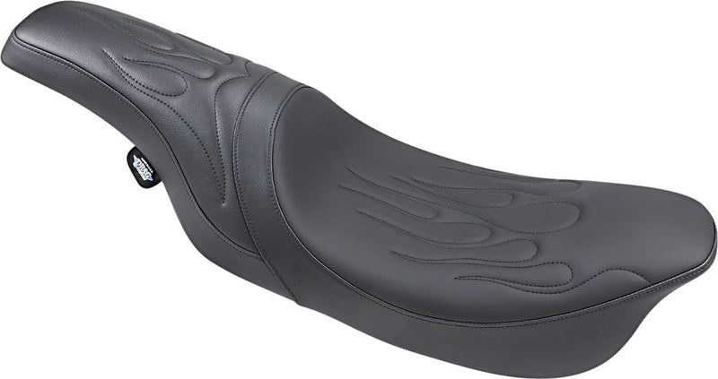 DRAG Specialties Seats Predator Seat - Leather /  Vinyl, Each - Black for Harley-Davidson Touring 1997-2007