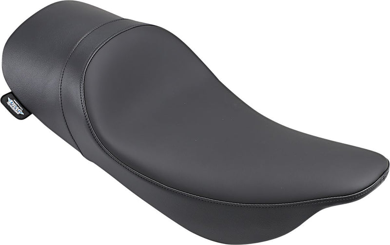 DRAG Specialties Seats Ez-on Mount Forward Low Solo Seat - Low-Profile, Leather /  Vinyl, Each - Black for Harley-Davidson Touring 1997-2007