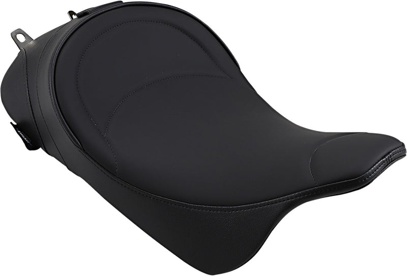 DRAG Specialties Seats Backrest Compatible Solo Seat - Each, Leather /  Vinyl - Black for Harley-Davidson Touring & Trike 2007-2024