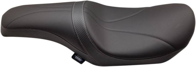 DRAG Specialties Seats Predator Seat - Leather /  Vinyl, Each - Black for Harley-Davidson Touring & Trike 2008-2024