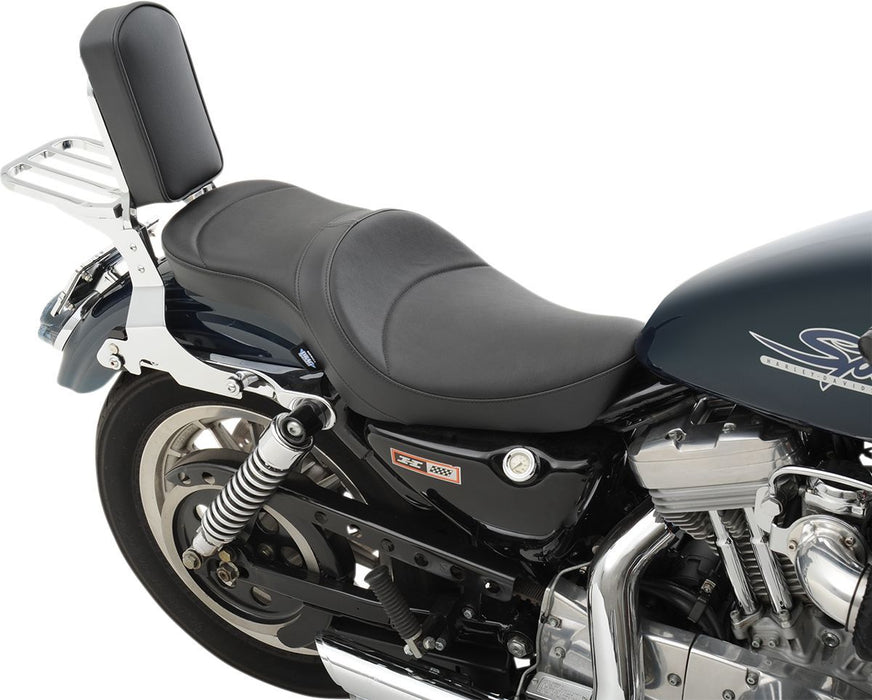 Drag Specialties Low-Profile Double Bucket  2-Up Vinyl Seat #0804-0625