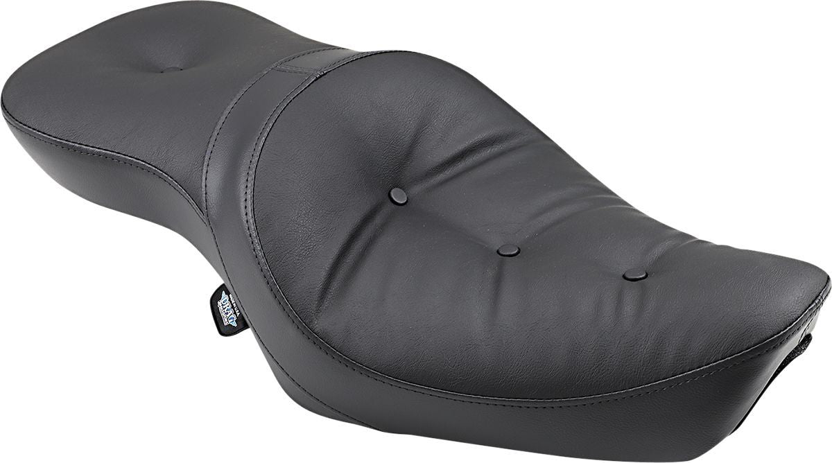 Drag Specialties Low-Profile Double Bucket  2-Up Vinyl Seat #0804-0626
