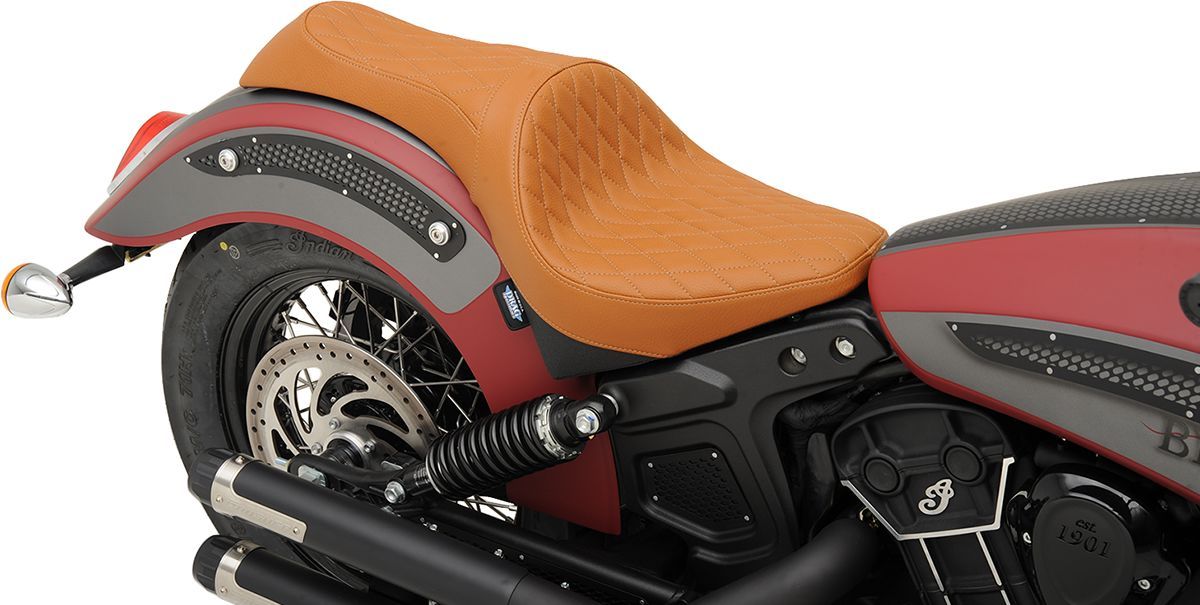 Drag Specialties Caballero 2-Up Vinyl Seat #0810-1996